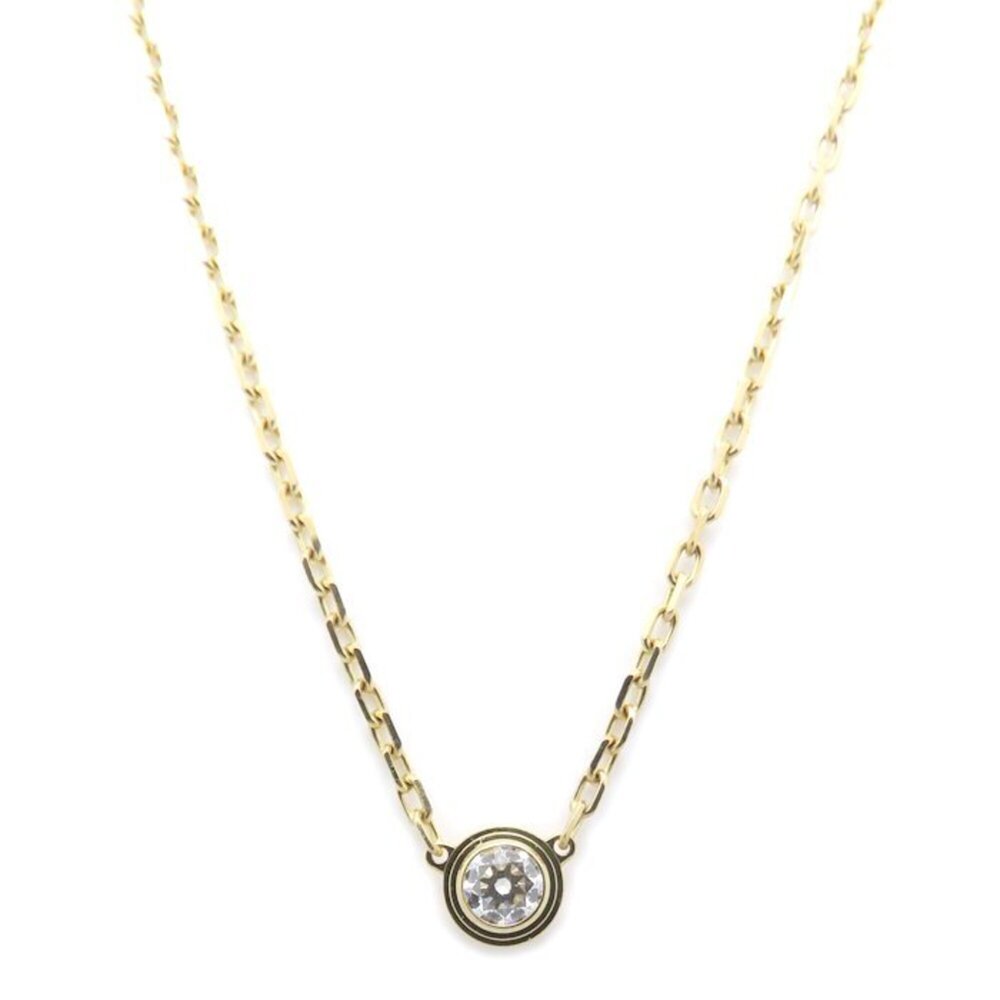 CARTIER Damour SM Diamond Necklace 18K Yellow Gold Women's 296015